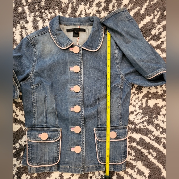 Marc Jacobs Denim Jacket Peter Pan Collar *Small - Picture 9 of 10